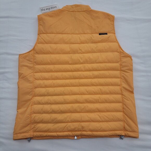 Peter Millar Golf Crown Elite Light Golden Ray Orange Puffer Vest Sz M MSRP $200 - Picture 2 of 7